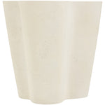 Monza Concrete And Fiberglass Indoor / Outdoor End Table in Cream