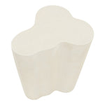 Monza Concrete And Fiberglass Indoor / Outdoor End Table in Cream