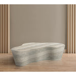 Monza Travertine Finish Concrete Indoor / Outdoor Coffee Table in Natural