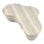 Monza Travertine Finish Concrete Indoor / Outdoor Coffee Table in Natural