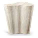 Monza Travertine Finish Concrete Indoor / Outdoor End / Side Table in Natural
