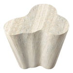 Monza Travertine Finish Concrete Indoor / Outdoor End / Side Table in Natural