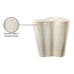 Monza Travertine Finish Concrete Indoor / Outdoor End / Side Table in Natural