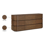 Annalise Solid Wood Dresser in Brown