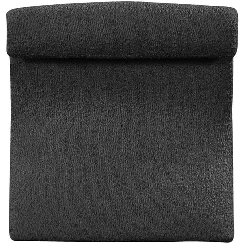 Mulberry Boucle Fabric Upholstered Accent Chair in Black