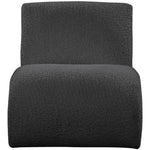 Mulberry Boucle Fabric Upholstered Accent Chair in Black