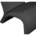 Mulberry Boucle Fabric Upholstered Accent Chair in Black