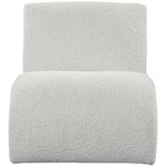 Mulberry Boucle Fabric Upholstered Accent Chair in Cream