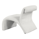Mulberry Boucle Fabric Upholstered Accent Chair in Cream