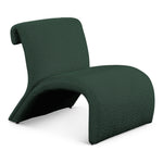Mulberry Boucle Fabric Upholstered Accent Chair in Green