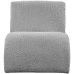 Mulberry Boucle Fabric Upholstered Accent Chair in Grey