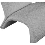 Mulberry Boucle Fabric Upholstered Accent Chair in Grey