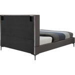 Nadia Velvet Upholstered King Bed in Grey
