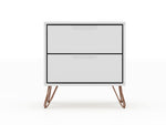 Rockefeller 20" Nightstand (2-Drawer) in White