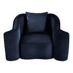 Destin Velvet Upholstered Chair in Navy