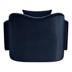 Destin Velvet Upholstered Chair in Navy