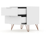 Rockefeller 20" Nightstand (2-Drawer) in White