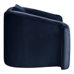 Destin Velvet Upholstered Chair in Navy