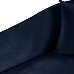 Destin Velvet Upholstered Chair in Navy