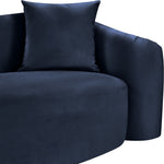 Destin Velvet Upholstered Chair in Navy