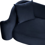 Destin Velvet Upholstered Chair in Navy