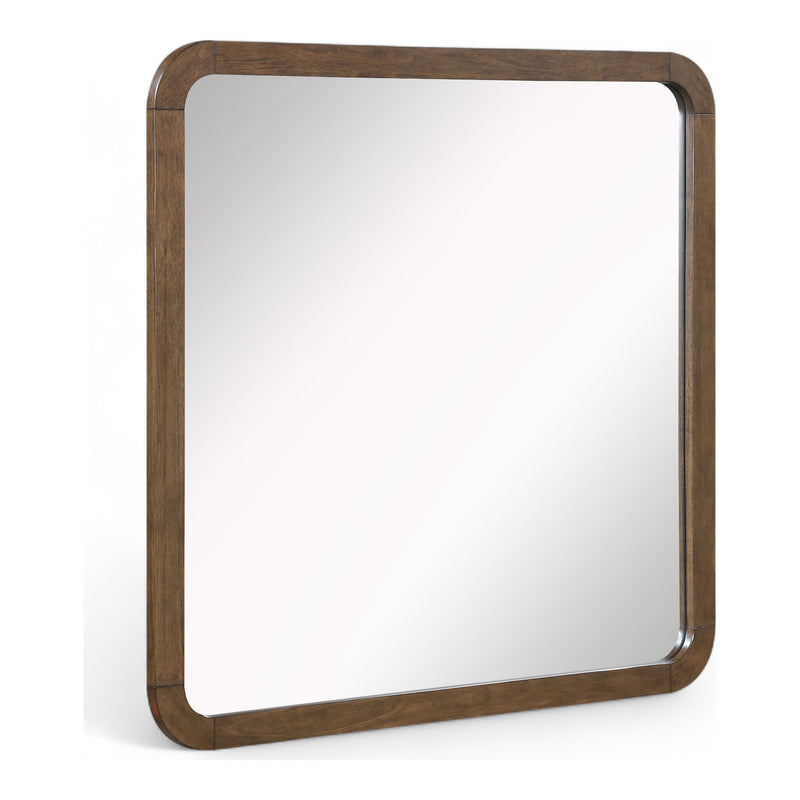 Annalise Solid Wood Mirror in Brown