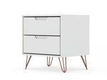 Rockefeller 20" Nightstand (2-Drawer) in White
