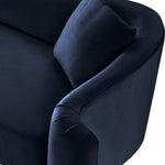 Destin Velvet Upholstered Chair in Navy