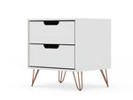 Rockefeller 20" Nightstand (2-Drawer) in White