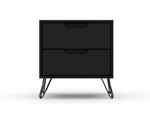 Rockefeller 20" Nightstand (2-Drawer) in Black