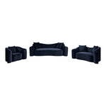 Destin Velvet Upholstered Chair in Navy
