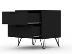 Rockefeller 20" Nightstand (2-Drawer) in Black