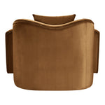 Destin Velvet Upholstered Chair in Saddle