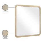 Annalise Solid Wood Mirror in Natural
