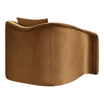 Destin Velvet Upholstered Chair in Saddle