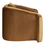 Destin Velvet Upholstered Chair in Saddle
