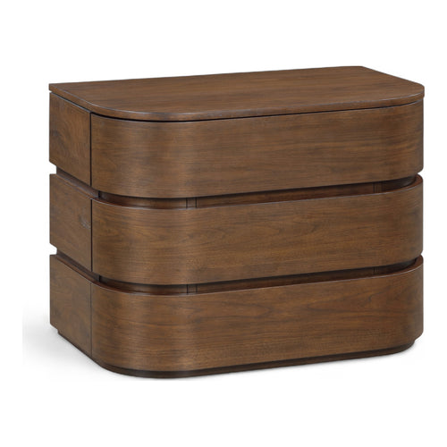 Annalise Solid Wood Night Stand in Brown