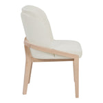 Navo Vegan Leather Upholstered Dining Chair in Cream