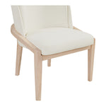 Navo Vegan Leather Upholstered Dining Chair in Cream