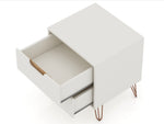 Rockefeller 20" Nightstand (2-Drawer) in Off White