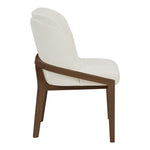 Navo Vegan Leather Upholstered Dining Chair in Cream