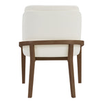 Navo Vegan Leather Upholstered Dining Chair in Cream