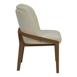 Navo Vegan Leather Upholstered Dining Chair in Beige
