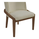 Navo Vegan Leather Upholstered Dining Chair in Beige