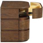 Annalise Solid Wood Night Stand in Brown