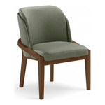 Navo Vegan Leather Upholstered Dining Chair in Green