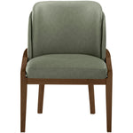 Navo Vegan Leather Upholstered Dining Chair in Green