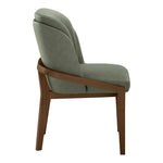 Navo Vegan Leather Upholstered Dining Chair in Green