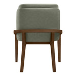 Navo Vegan Leather Upholstered Dining Chair in Green