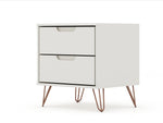 Rockefeller 20" Nightstand (2-Drawer) in Off White